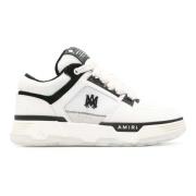 Amiri Vit/svart läder låga sneakers White, Herr