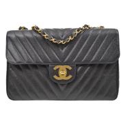 Chanel Vintage Pre-owned Laeder chanel-vskor Black, Dam