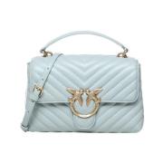 Pinko Quiltad Lady Love Väska Puff Blue, Dam