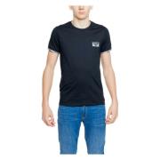 Emporio Armani Svart Bomull Rund Hals T-shirt Black, Herr