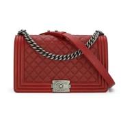 Chanel Vintage Pre-owned Laeder chanel-vskor Red, Dam