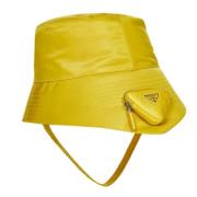 Prada Vintage Pre-owned Bomull hattar-och-kepsar Yellow, Dam