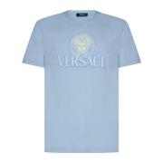 Versace Medusa Print Polos och T-shirts Blue, Herr