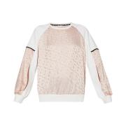 Liu Jo Ivory Sweater Elegant Design Beige, Dam