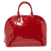 Louis Vuitton Vintage Pre-owned Laeder totevskor Red, Dam