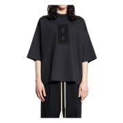 Fear Of God Texturerad Broderad Milano Tee Black, Herr