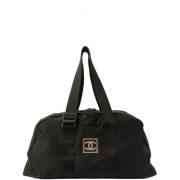 Chanel Vintage Pre-owned Nylon chanel-vskor Black, Dam