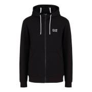 Emporio Armani EA7 Svart Hoodie 3Dpm53 Urban Stil Black, Herr