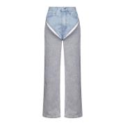 Y/Project Cut Out Evergreen Jeans Gray, Dam