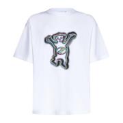 We11Done Teddy Print T-shirt Vit White, Herr