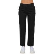 Via Masini 80 Stretch gabardinbyxor Black, Dam