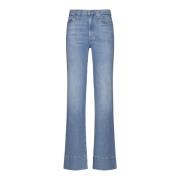 7 For All Mankind Blå Modern Dojo Jeans Blue, Dam