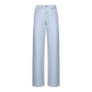 7 For All Mankind Blå Jeans Stiliga Denim Byxor Blue, Dam