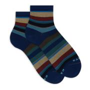 Gallo Ultra-lätta korta strumpor Italien Stripe Multicolor, Dam