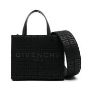 Givenchy Svart Broderad Signatur 4G Väska Black, Dam