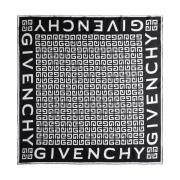 Givenchy Sidenscarf i svart Multicolor, Dam