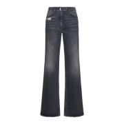 Givenchy Svarta Jeans med Vit/Blå Detalj Black, Dam