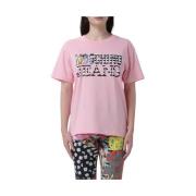 Moschino Rosa Print T-shirt Pink, Dam