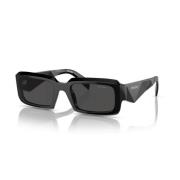 Prada Rektangulära solglasögon med UV-skydd Black, Unisex