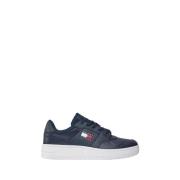 Tommy Hilfiger Blå Trendiga Sneakers för Män Blue, Herr