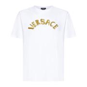 Versace Slim Fit T-shirts och Polos White, Herr