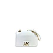 Armani Exchange Vit Axelväska Elegant Design White, Dam