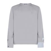 C.p. Company Metropolis Sweater med Appliqué Logo Gray, Herr