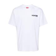 Kenzo Blommotiv T-shirts och Polos White, Herr