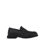 Camper Klassiska Läderloafers Black, Herr