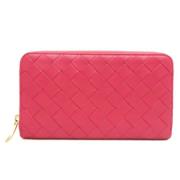 Bottega Veneta Vintage Pre-owned Laeder plnbcker Pink, Dam