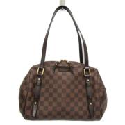 Louis Vuitton Vintage Pre-owned Tyg axelremsvskor Brown, Dam