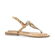 Alviero Martini 1a Classe Geo Classic Print Flip-Flop Sandaler Beige, ...