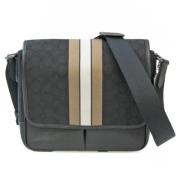 Coach Pre-owned Pre-owned Canvas axelremsvskor Black, Unisex
