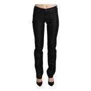 Ermanno Scervino Svart Skinny Denim Byxa Dragkedja Stängning Black, Da...