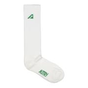 Autry Minimalist Logo Socks Green, Herr