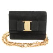 Salvatore Ferragamo Pre-owned Pre-owned Mocka axelremsvskor Black, Dam