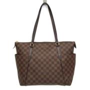 Louis Vuitton Vintage Pre-owned Tyg axelremsvskor Brown, Dam