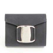 Salvatore Ferragamo Pre-owned Pre-owned Canvas kuvertvskor Black, Dam