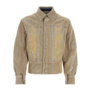 Ader Error Corduroy Jacket i Beige Beige, Herr