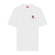 Kenzo Vit Blommig Polo Skjorta White, Herr