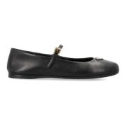 Prada Elegant Ballet Flats för Kvinnor Black, Dam