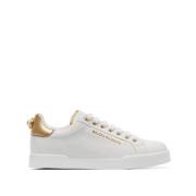 Dolce & Gabbana Vita Sneakers med Faux-Pärldekoration White, Dam