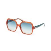 Guess Stiliga solglasögon med blå linser Orange, Dam