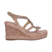 Alma EN Pena Orm kil sandal med strass Pink, Dam