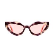 Kuboraum Cat-Eye Solglasögon Maske Y8 Rosa Pink, Unisex