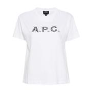 A.p.c. Chelsea Tag T-Shirt White, Dam