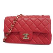 Chanel Vintage Pre-owned Laeder chanel-vskor Red, Dam