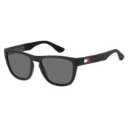 Tommy Hilfiger Stiliga solglasögon med grå polariserade linser Black, ...