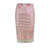 Sportmax Rosa Jerseykjol Pink, Dam