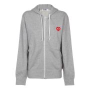 Comme des Garçons Play Stickad herrtröja Gray, Herr